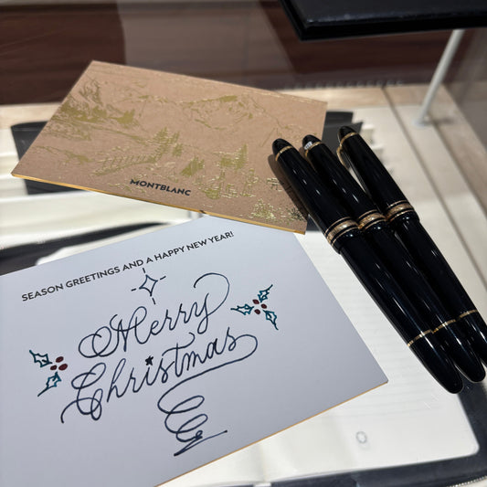 Montblanc | Christmas Card Calligraphy