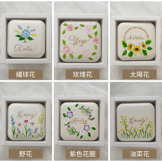 首飾盒+Dior 唇膏+唇膏口金包 【手繪書法姊妹套裝禮盒】